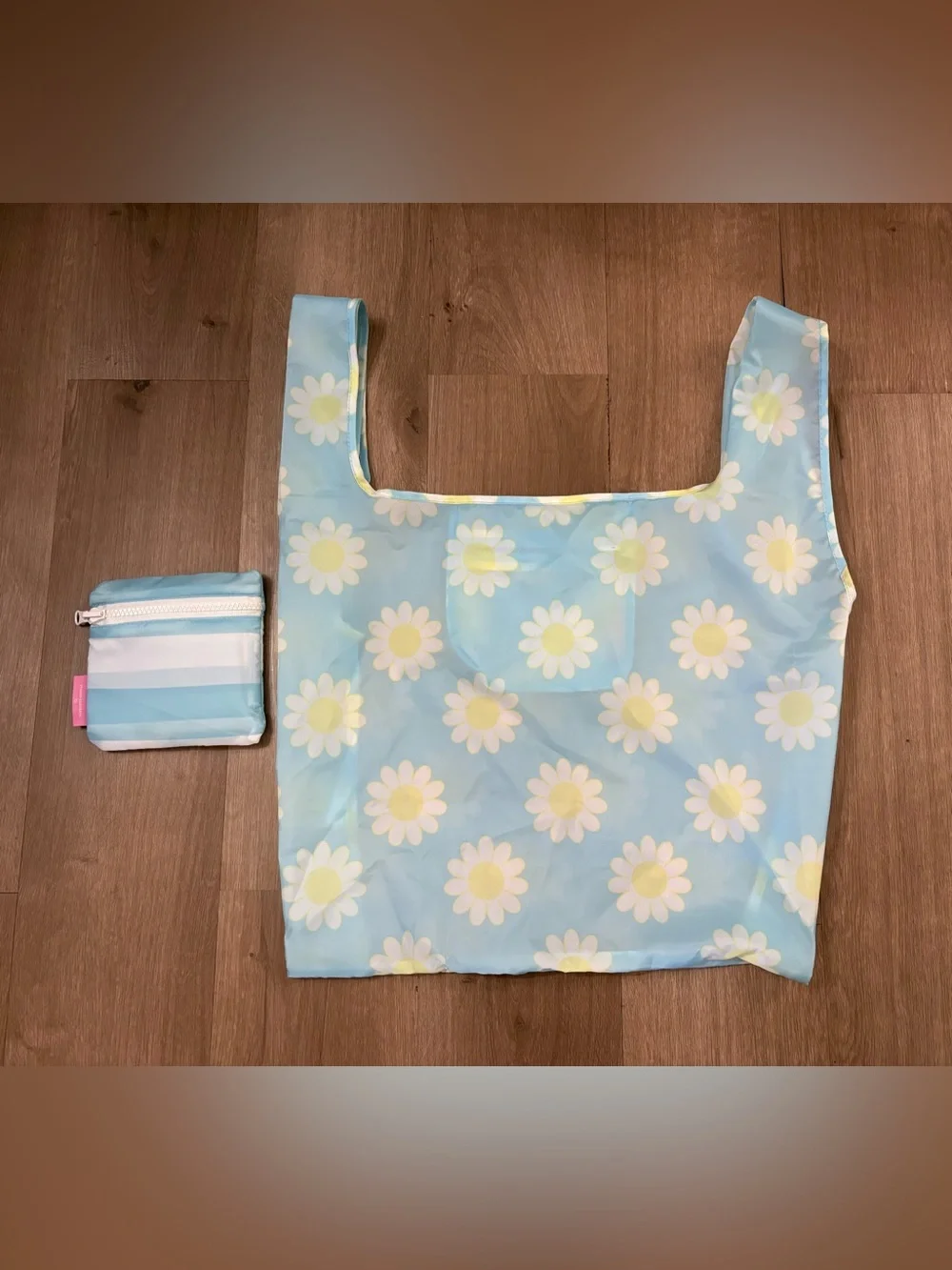 Stoney Clover Lane X Target Reusable Blue Stripe & Daisy Totes (2-Pack)